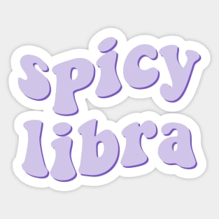 spicy libra Sticker